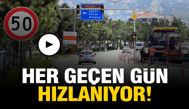 Isparta'da trafik akışı her geçen gün hızlanıyor