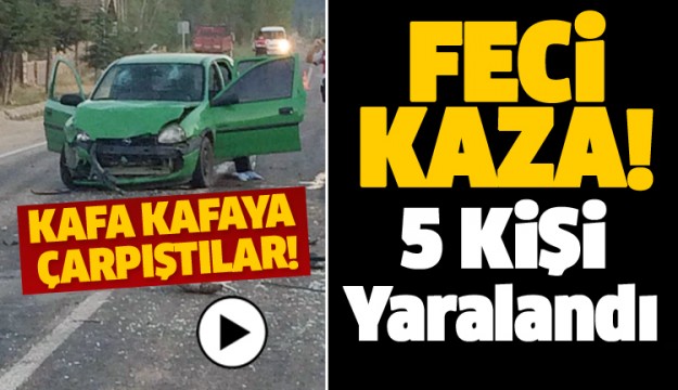 ISPARTA'DA TRAFİK KAZASI: 5 KİŞİ YARALANDI