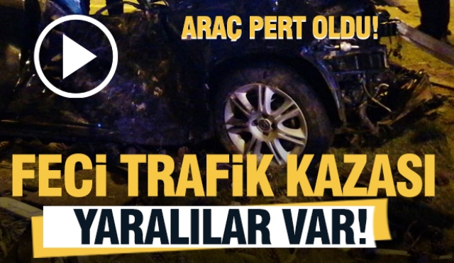 Isparta'da Trafik Kazası: Araç Parçalandı!