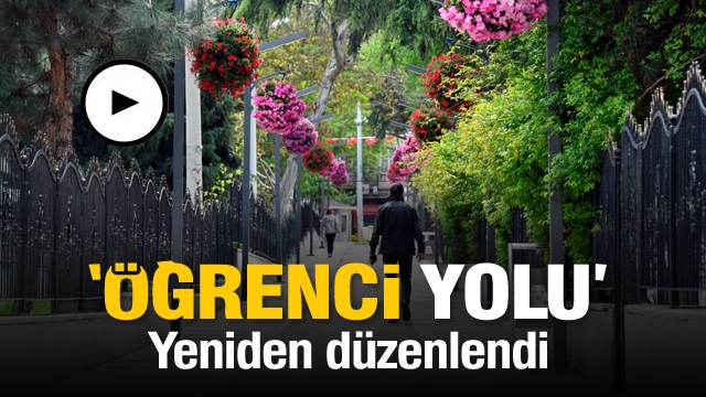 Isparta'daki öğrenci yolu ayrı bir görünüme kavuştu