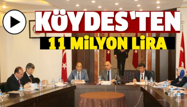 Isparta'ya Köydes'ten 11 Milyon Lira