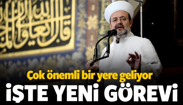 İşte Mehmet Görmez'in yeni görevi