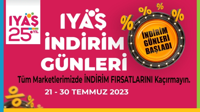 Iyaş, 25. Yılına Özel İndirim Günleriyle Müşterilerini Bekliyor!