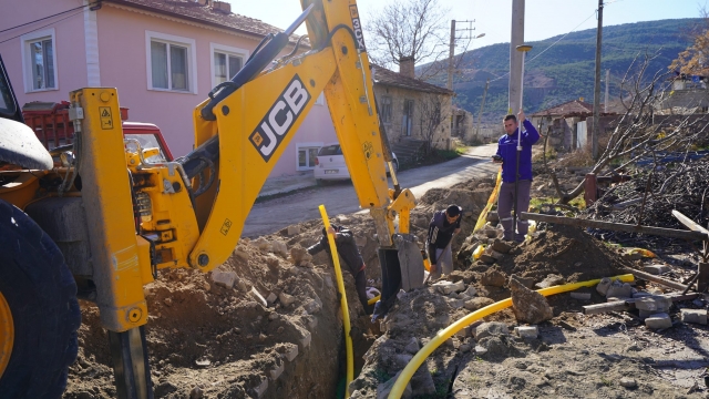 Kayı köyünde doğalgaz çalışmaları başladı