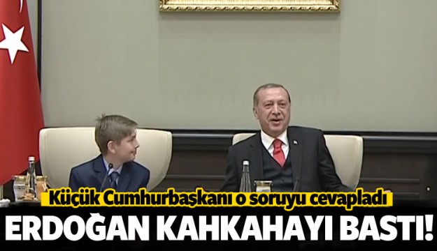 Küçük cumhurbaşkanından kritik soruya cevap!