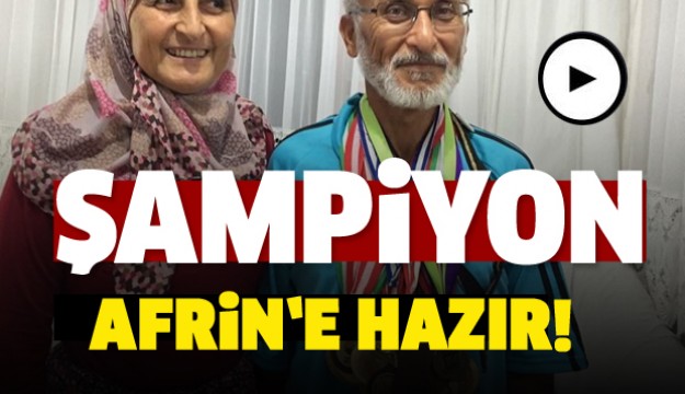 Maraton şampiyonu ihtiyar delikanlı da Afrin’e hazır  