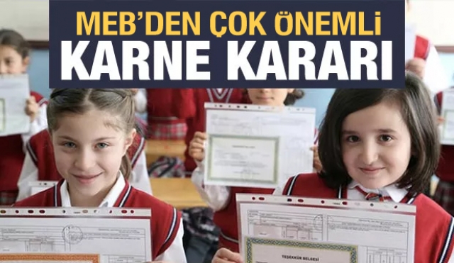 MEB'den son dakika karne açıklaması