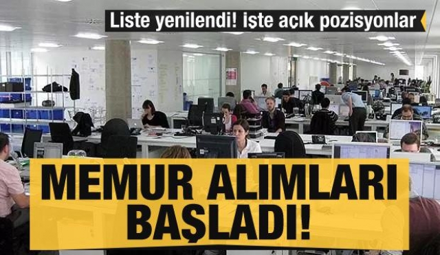 Memur alımları başladı! İşte illerdeki ilanlar