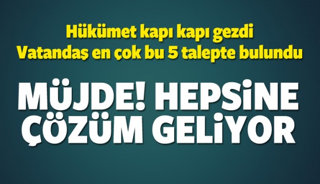 Müjdeli haber geldi! Hepsi masaya yatırılacak