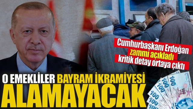 O Emekliler Bayram İkramiyesi Alamayacak