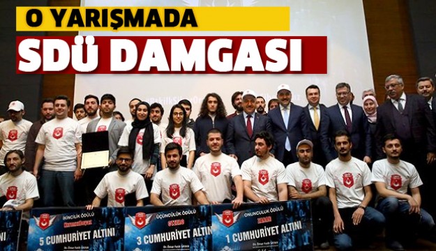 O YARIŞMADA SDÜ DAMGASI