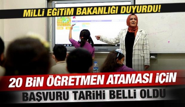 Öğretmen Ataması İçin Başvuru Tarihleri Belli Oldu