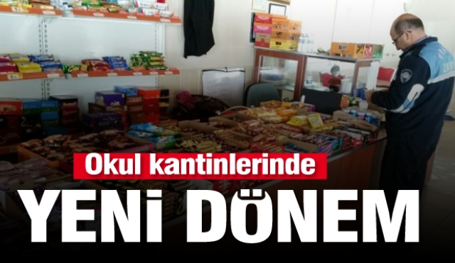 Okul kantinlerinde yeni dönem 16 Eylül'de başlıyor!