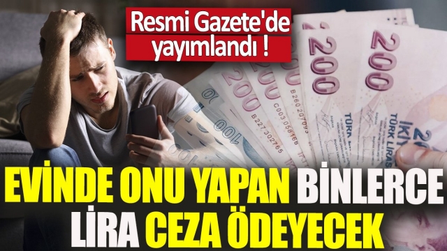 Resmi gazetede yayımlandı