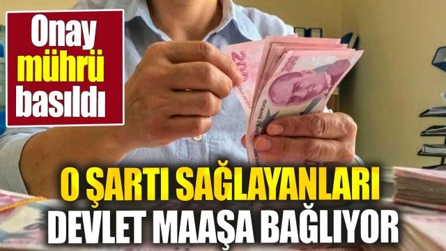 Şartları Sağlayanlara Devlet Maaş Bağlayacak