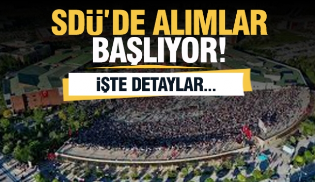 SDÜ İşçi Alımları İçin Başvurular Başlıyor! 