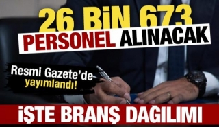 26 Bin 673 Sağlık Personeli Alacak!