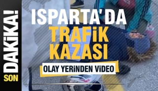 Isparta’da Iyaş Park Önünde Yaralanmalı Trafik Kazası