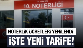 Noterlik Ücretleri Yenilendi: Yeni Tarife Belli Oldu!