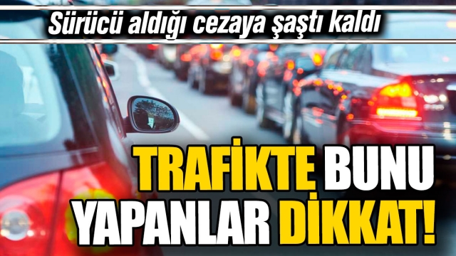 Trafikte "Trajikomik Olay"