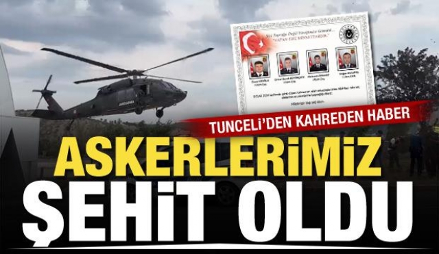 Tunceli'de Askeri Araç Uçuruma Yuvarlandı! 4 Askerimiz Şehit Oldu