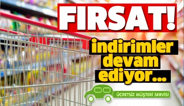 TÜRKER AVM'DE  İNDİRİMLER DEVAM EDİYOR