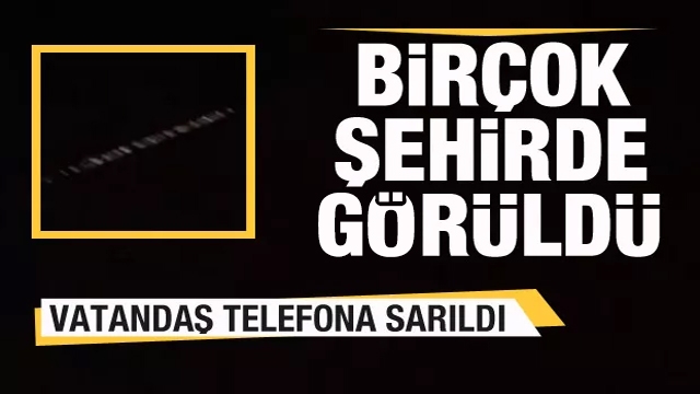 Türkiye'nin bir çok şehrinde Starlink uyduları semaları aydınlattı