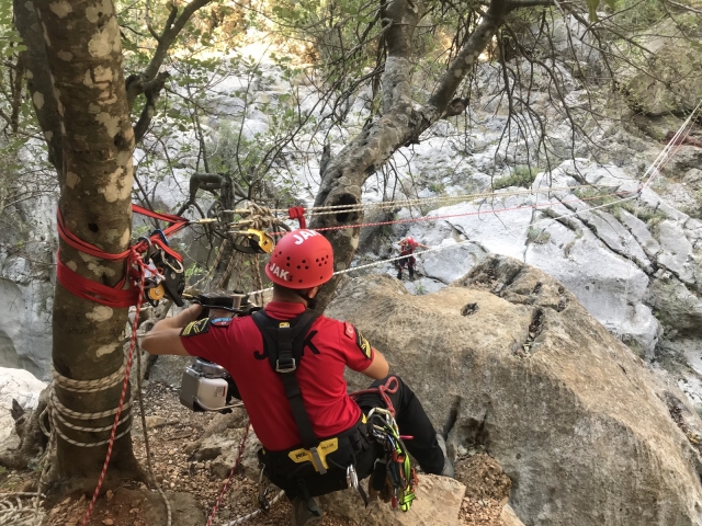 Yazılı Kanyon’da Jandarma Arama Kurtarma Tatbikatı Yapıldı