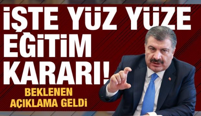 "YÜZ YÜZE EĞİTİMDEN VAZGEÇMEMİZ MÜMKÜN DEĞİL"