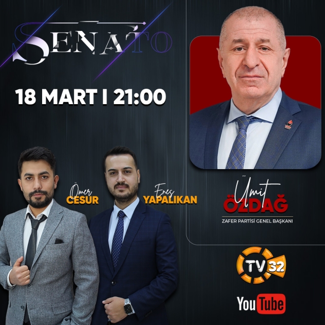 Zafer Partisi Lideri TV32’de Gündemi Değerlendirecek